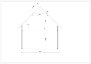 Alabama I projekt domu przekrój Mildo dom drewniany
