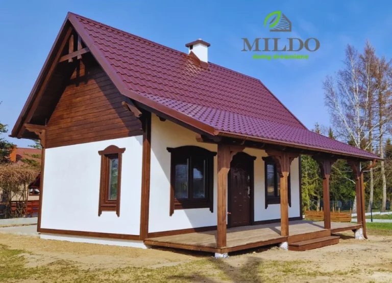 Alabama I projekt domu drewnianego szkieletowego Mildo dom drewniany