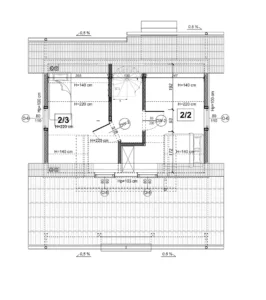Alabama II projekt domu poddasze Mildo domy drewniane