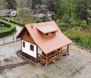 Alabama II projekt domu drewnianego szkieletowego Mildo domy drewniane