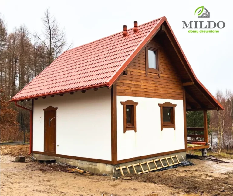 Alabama II projekt domu drewnianego szkieletowego Mildo domy drewniane