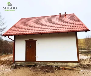 Alabama II projekt domu drewnianego szkieletowego Mildo domy drewniane