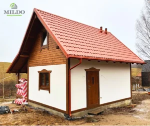 Alabama II projekt domu drewnianego szkieletowego Mildo domy drewniane