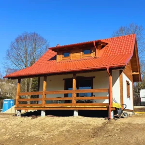 Alabama II projekt domu drewnianego szkieletowego Mildo domy drewniane