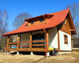 Alabama II projekt domu drewnianego szkieletowego Mildo domy drewniane