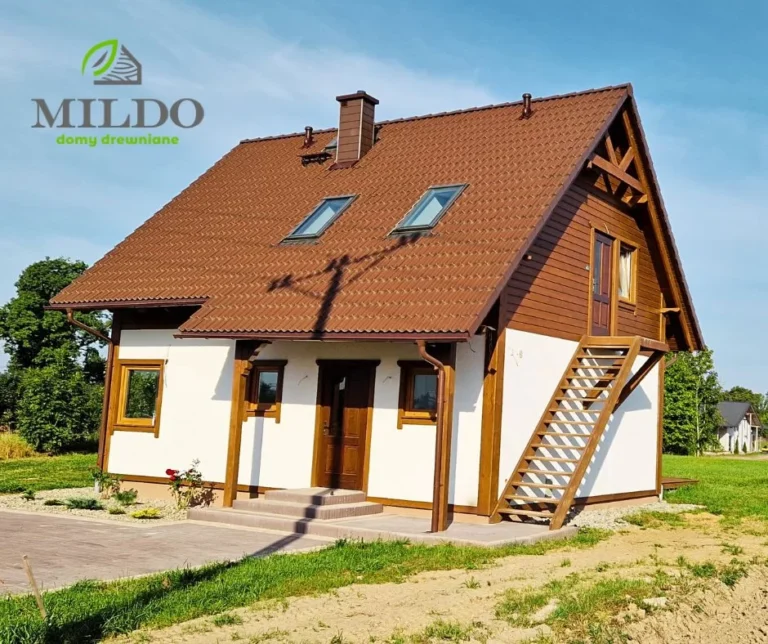 Alaska projekt domu piętrowego dom drewniany szkieletowy Mildo