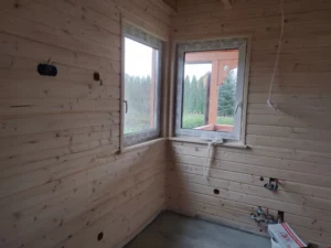 Arizona projekt domu dom drewniany szkieletowy taras Mildo domy drewniane