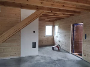 Arizona projekt domu dom drewniany szkieletowy taras Mildo domy drewniane