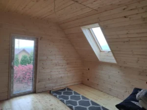 Arizona projekt domu dom drewniany szkieletowy taras Mildo domy drewniane