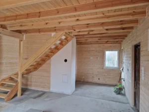 Arizona projekt domu dom drewniany szkieletowy taras Mildo domy drewniane