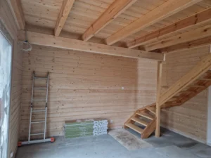 Arizona projekt domu dom drewniany szkieletowy taras Mildo domy drewniane