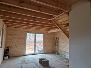 Arizona projekt domu dom drewniany szkieletowy taras Mildo domy drewniane