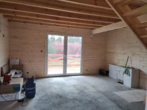 Arizona projekt domu dom drewniany szkieletowy taras Mildo domy drewniane