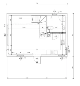 Arizona projekt domu rzut parteru Mildo domy drewniane
