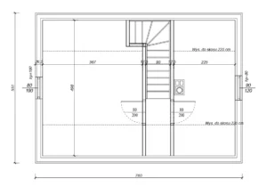 Arizona projekt domu rzut poddasza Mildo domy drewniane