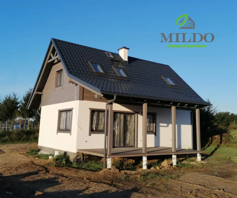 Dakota projekt domu dom drewniany szkieletowy Mildo