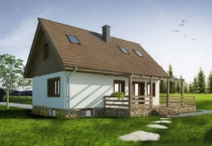 Dakota projekt domu dom drewniany szkieletowy Mildo