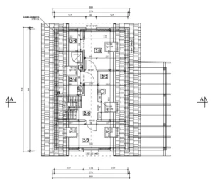Dakota projekt domu drewnianego rzut poddasza Mildo