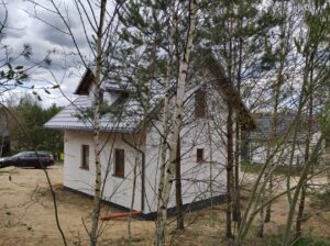 Floryda projekt domu drewnianego szkieletowego piętrowy Mildo domy drewniane