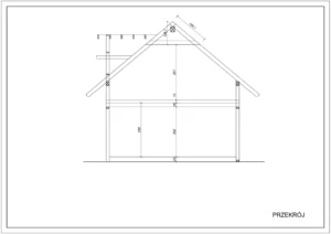 Floryda projekt domu drewnianego szkieletowego piętrowy Mildo domy drewniane