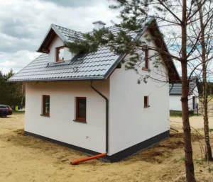 Floryda projekt domu drewnianego szkieletowego piętrowy Mildo domy drewniane