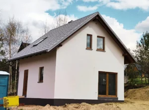 Floryda projekt domu drewnianego szkieletowego piętrowy Mildo domy drewniane