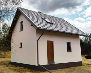 Floryda projekt domu drewnianego szkieletowego piętrowy Mildo domy drewniane