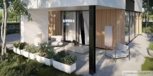 Homekoncept 100 projekt domu drewnianego szkieletowego firma Mildo Pomorze