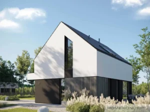 Homekoncept 101 projekt domu drewnianego szkieletowego firma Mildo Pomorze