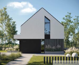 Homekoncept 101 projekt domu drewnianego szkieletowego firma Mildo Pomorze