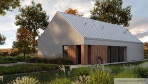 Homekoncept 120 projekt domu nowoczesnego dom drewniany szkieletowy firma Mildo Pomorze