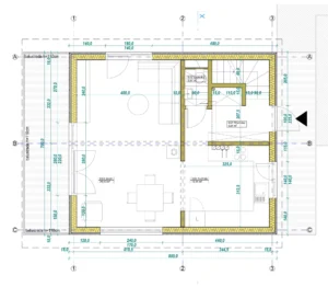 Indiana projekt domu dom drewniany szkieletowy firma Mildo Pomorze