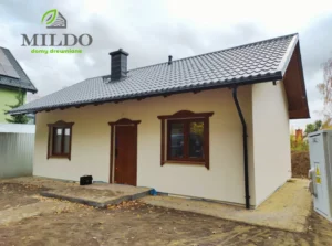 Karolina projekt domu drewnianego szkieletowego małego Mildo domy drewniane