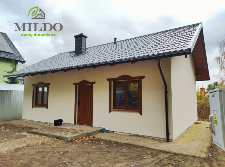Karolina projekt domu drewnianego szkieletowego małego Mildo domy drewniane