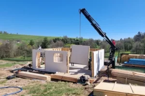 Mildo budowa domu drewnianego modułowy szkieletowy Pomorskie