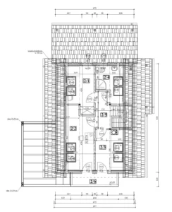 Montana projekt domu rzut poddasza Mildo domy drewniane