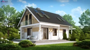 Montana II projekt domu drewnianego szkieletowego Mildo