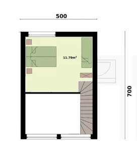 Nebraska projekt domu rzut poddasza Mildo domy drewniane