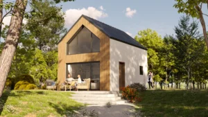 Nebraska projekt domu drewnianego szkieletowego Mildo domy drewniane