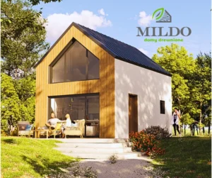 Nebraska projekt domu drewnianego szkieletowego Mildo domy drewniane