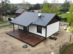 Nevada projekt domu parterowego dom drewniany szkieletowy Mildo