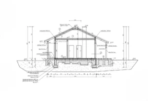 Nevada projekt domu drewnianego przekrój Mildo