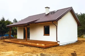 Nevada III klasyczna projekt domu drewnianego szkieletowego Mildo dom drewniany