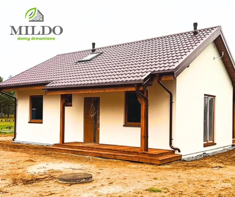 Nevada III klasyczna projekt domu drewnianego szkieletowego Mildo dom drewniany