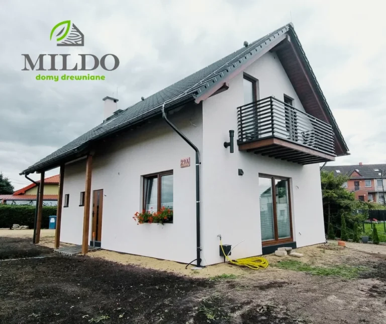 Oregon projekt domu dom drewniany szkieletowy piętrowy Mildo domy drewniane