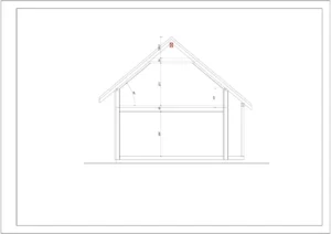 Oregon projekt domu przekrój Mildo domy drewniane