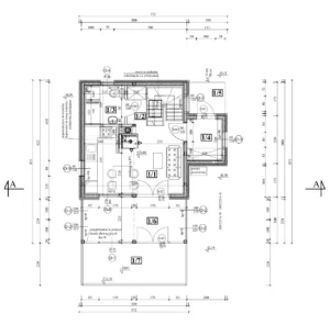 Teksas II projekt domu rzut parteru Mildo domy drewniane