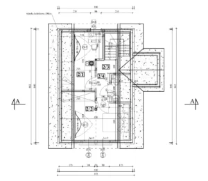 Teksas II projekt domu rzut poddasza Mildo domy drewniane