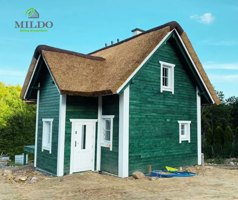 Teksas II projekt domu drewnianego szkieletowego Mildo domy drewniane