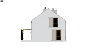 Z229D projekt domu drewnianego szkieletowego Mildo